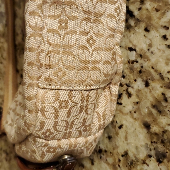 Vintage  Fossil Signature Canvas /Leather shoulder bag - Picture 14 of 14